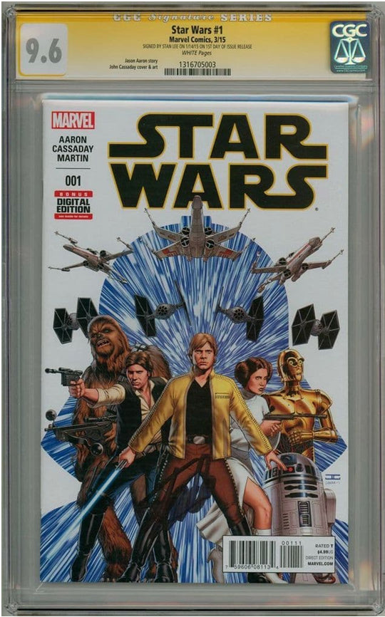 Star Wars #1 - Key & 1st Star Wars by discount Marvel after Dark Horse - CGC 9.6 - New!